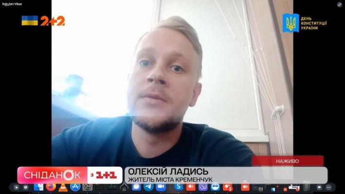 Очевидец ракетного удара по ТЦ в Кременчуге рассказал, как им с женой удалось спастись (видео)