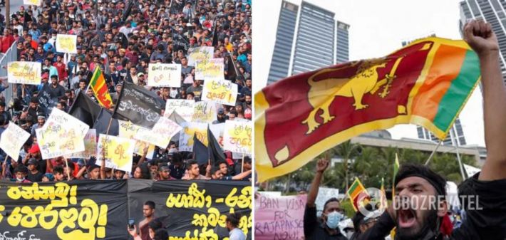 На Шри-Ланке протестующие захватили резиденцию президента, который просил помощи у Путина: он сбежал. Видео