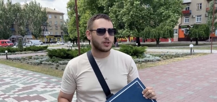 Гастролер из Крыма запустил в Мелитополе "освободительный" челлендж