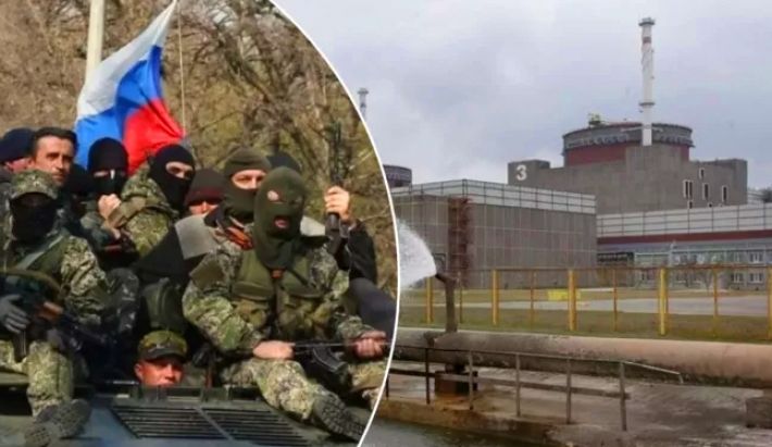 Российские террористы прячутся от обстрелов  в подвалах Запорожской АЭС