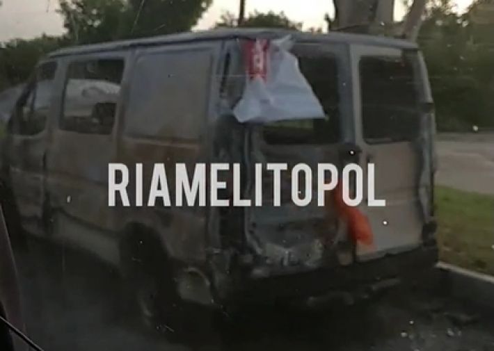 Стало известно, что сгорело вчера в Мелитополе поздно вечером (видео, фото)