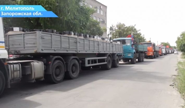 В Мелитополь под видом гуманитарного груза прибыло оборудование для "отжатия" ЗАЭС