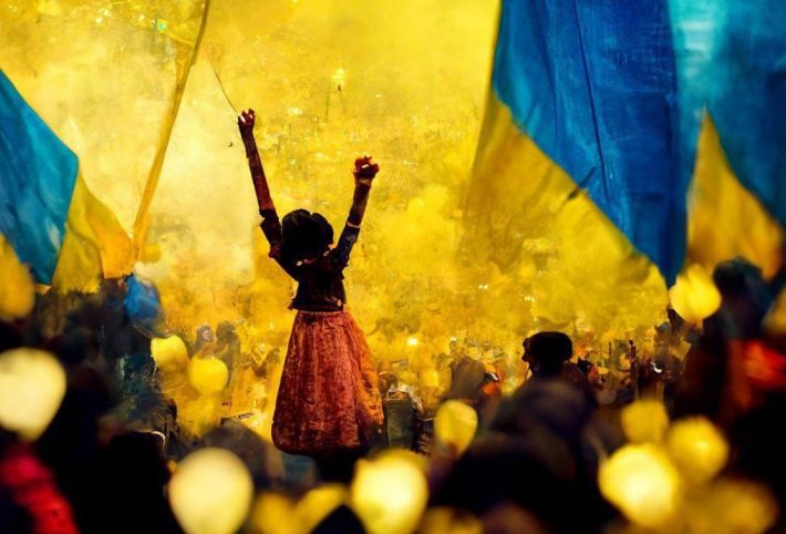 Партизаны поздравили Мелитополь с Днем независимости (фото)