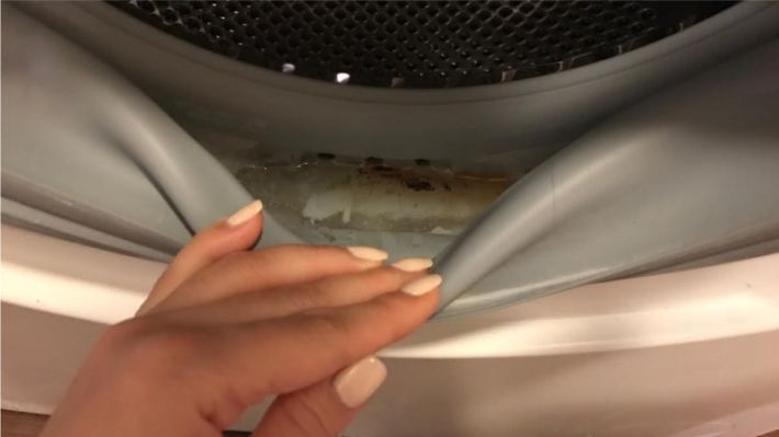 Як почистити гумову манжету у пральній машині від цвілі та бруду