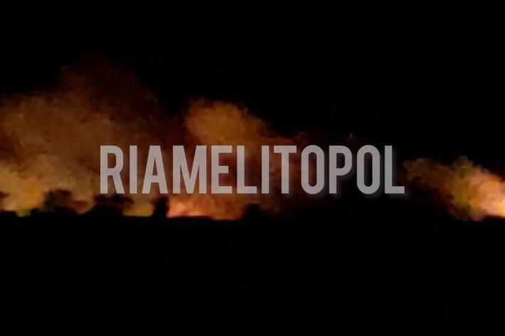 В Мелитополе ночью взрывалось и горело – стало известно, что взорвали (видео)