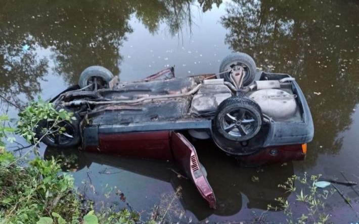В Житомирской области автомобиль упал в водоем: 1,5-летний ребенок в реанимации (фото)