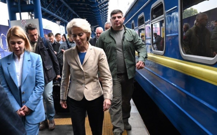 Глава Еврокомиссии прибыла с визитом в Киев: фото