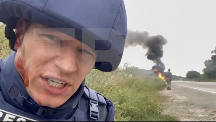 Российские пропагандисты опубликовали видео с места взрыва в Мелитополе