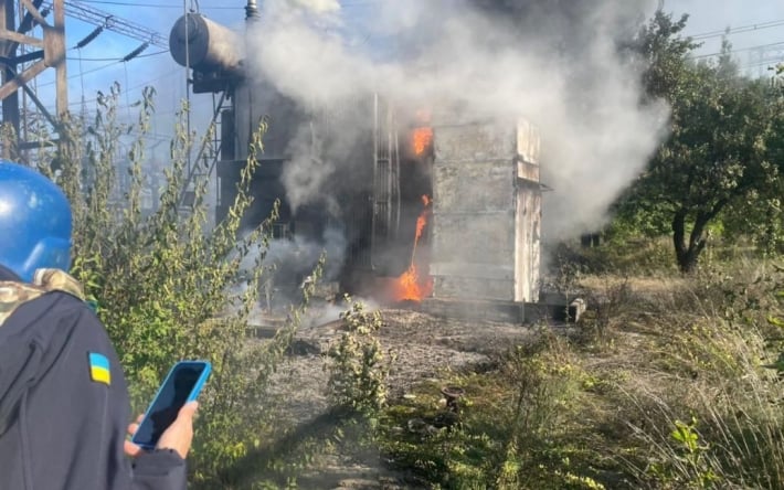 Российские войска обстреляли Славянскую ТЭС: возник пожар