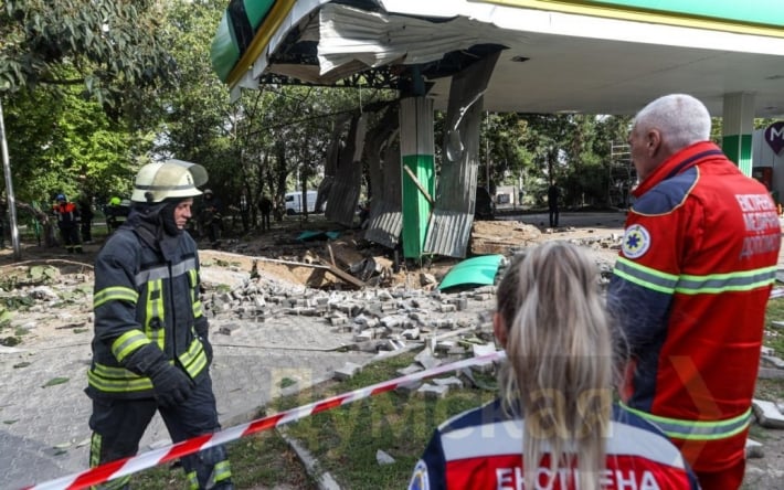 В Одессе произошел взрыв на АЗС (видео)