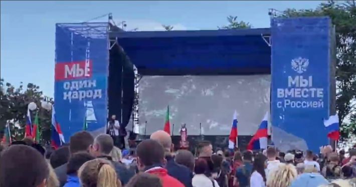 В Мелитополе рашисты устроили шабаш - узнай предателя (видео)