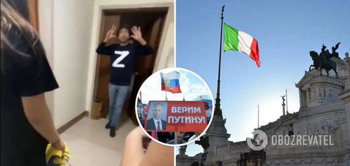 В Италии нашли фаната "русского мира", вывесившего на балконе флаг РФ: с ним разобрались украинцы