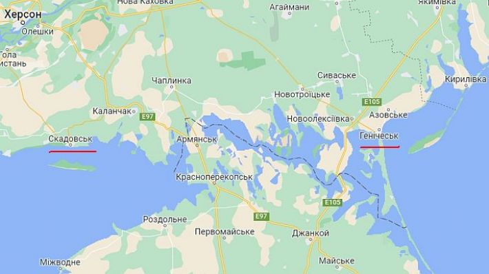 Подразделения оккупантов уезжают из Скадовского и Генического районов в Крым – Генштаб