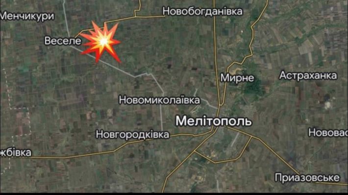 У Мелітопольському районі пізно ввечері пролунали потужні вибухи