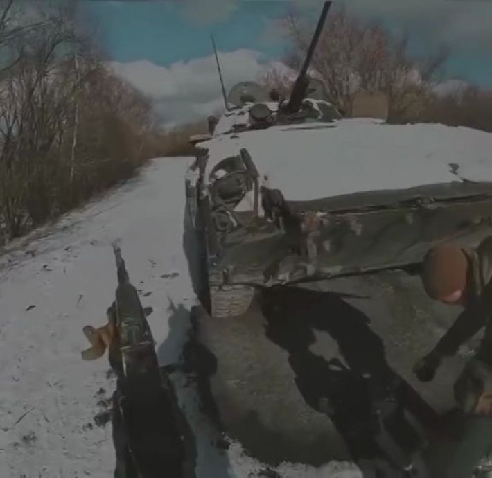 Бой украинских пехотинцев с российскими оккупантами. ВИДЕО