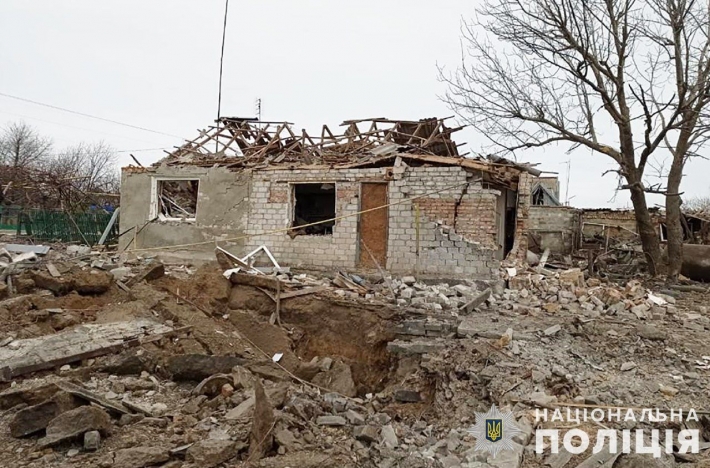 Оккупанты уничтожили дома на Вольнянщине (фото)