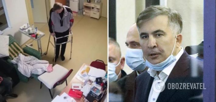 Пенитенциарная служба Грузии опубликовала видео из камеры Саакашвили: экс-президент похудел и передвигается на ходунках
