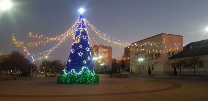 В Васильевке оккупаны установили украинскую елку