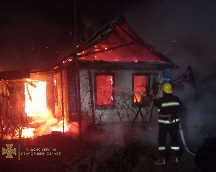 В Мелитопольском районе во время пожара погибла пожилая женщина (фото)