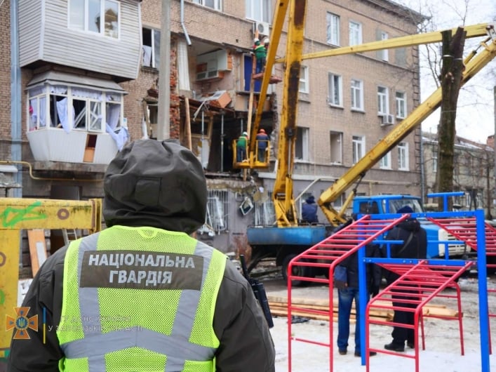 В Запорожье продолжаются работы по ликвидации последствий взрыва