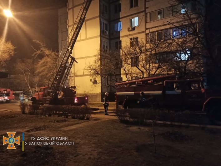 В Запорожской области при пожаре в многоэтажке погиб 63-летний мужчина