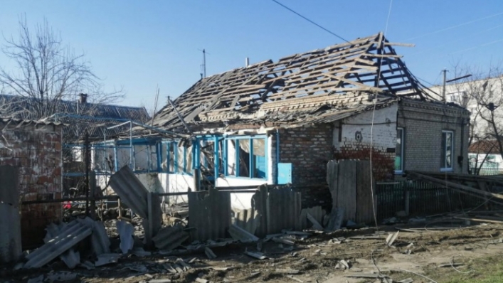 Гуляйполе враг разбомбил дома мирных жителей (фото)