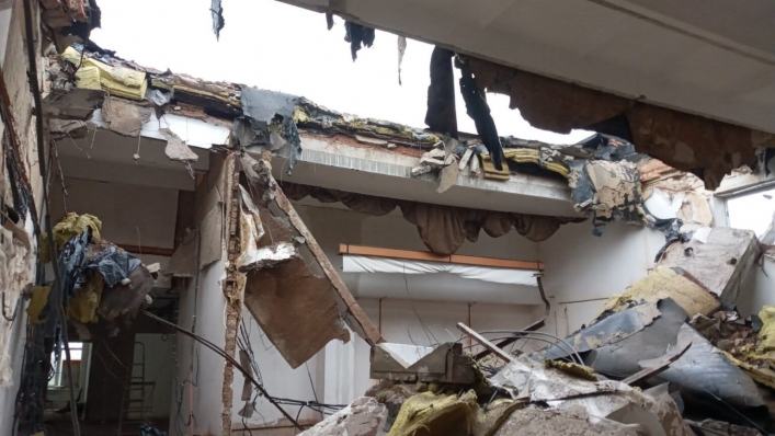 В Гуляйполе оккупанты превратили школу в руины 1