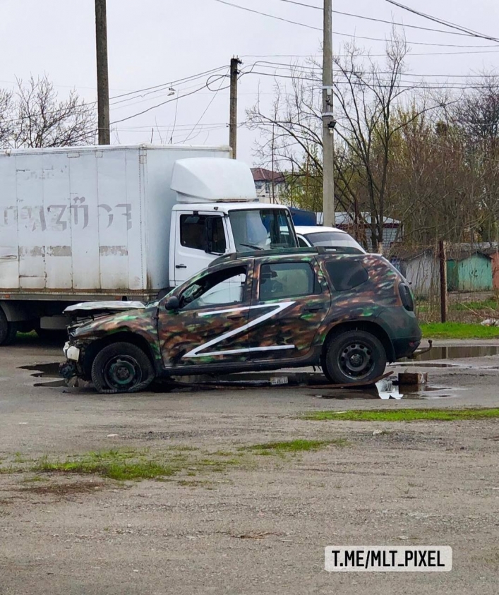 В Мелитополе неизвестный расстрелял патруль оккупантов (видео)