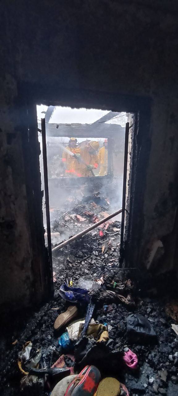 В Мелитопольском районе дотла сгорел частный дом (фото)
