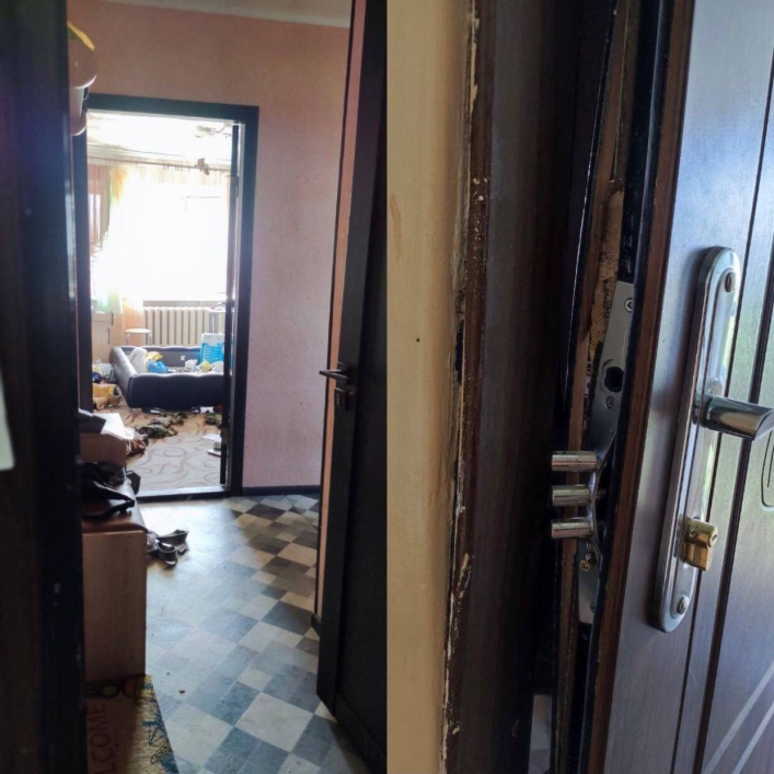 В Мелитополе по наводке коллаборнатки выбили двери в квартире
