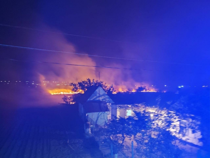 Пожар в Бердянске