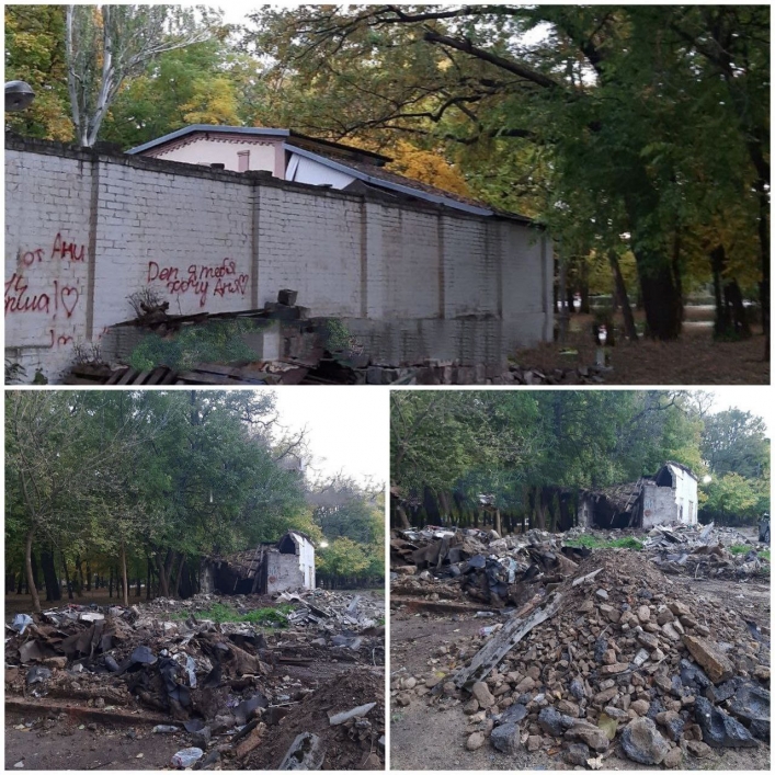 Рашистов пугают руины в мелитопольском парке