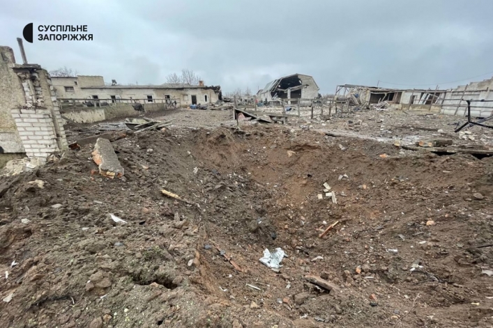 російські окупанти зруйнували ферму під Запоріжжям