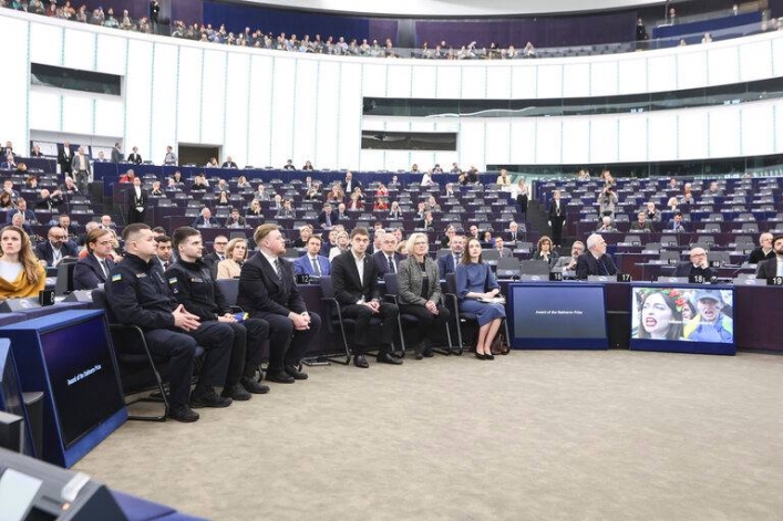 Сегодня меру Мелитополя вручили самую престижную в Европе премию имени Сахарова (фото, видео)