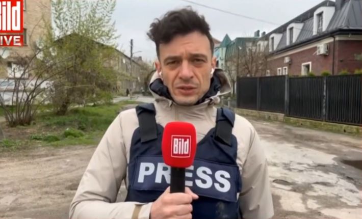 Корреспондент немецкого BILD Штритцель получил осколочное ранение в Украине