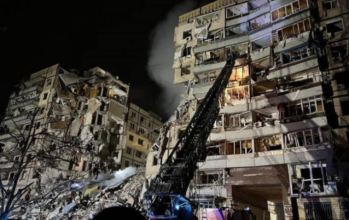 Удар по дому в Днепре: разрушены 72 квартиры, там жило до 200 человек