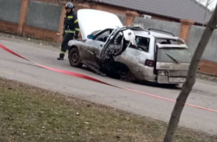 В Бердянске  взорвали авто коллаборантки