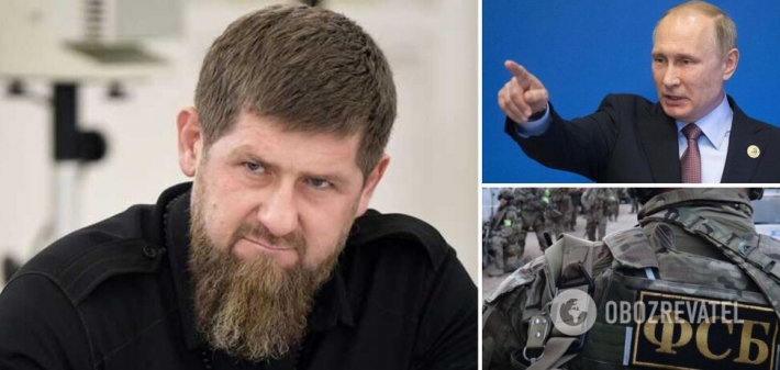 Кадырову передали "привет" от ФСБ: стало известно, что Путину донесли на главу Чечни