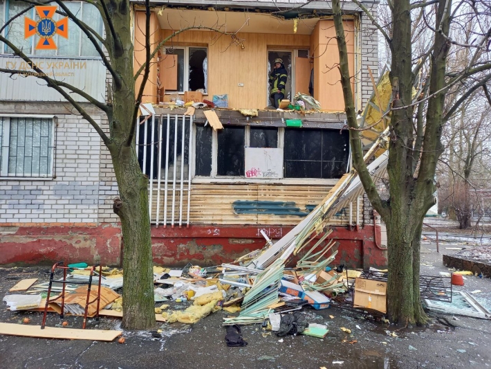 В Запорожье в одной из квартир произошел газовый взрыв (фото)