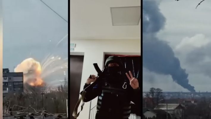 Известный рэпер в новом клипе показал момент взрыва на мелитопольском аэродроме (видео)