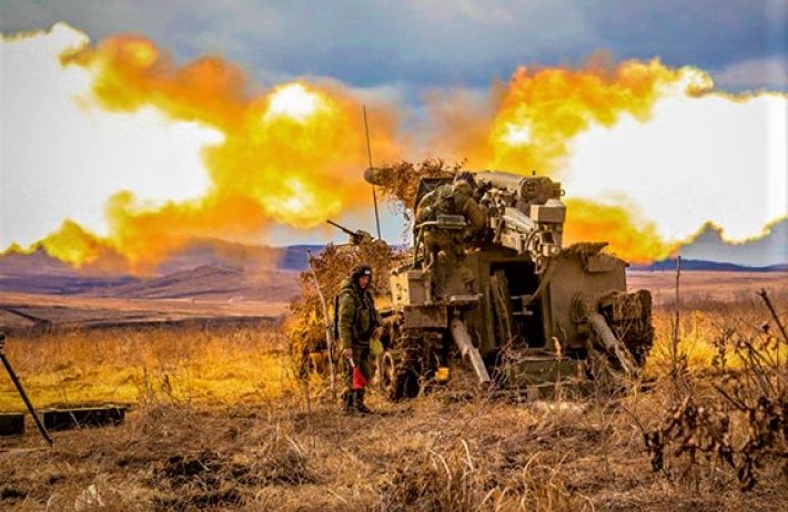 Бойцы ВСУ показали видео уничтожения российской артиллерии под Энергодаром (видео)