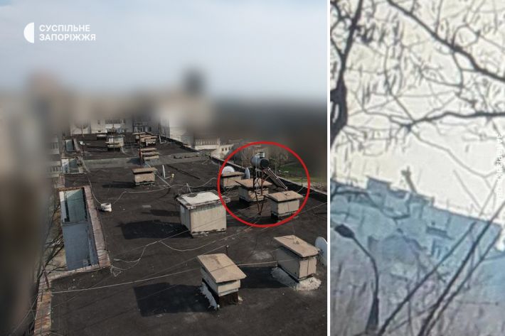 Не ракета, а панель - в Запорожье опровергли информацию о ракете, которая встряла в крышу (фото)