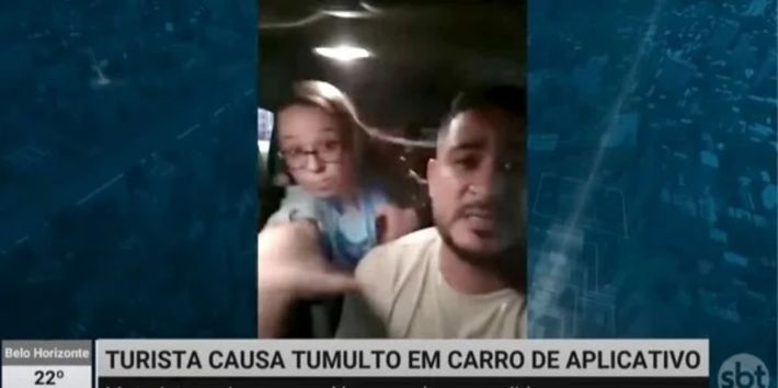Билась и материлась: взбешенная россиянка напала на таксиста в Бразилии (видео 18+)