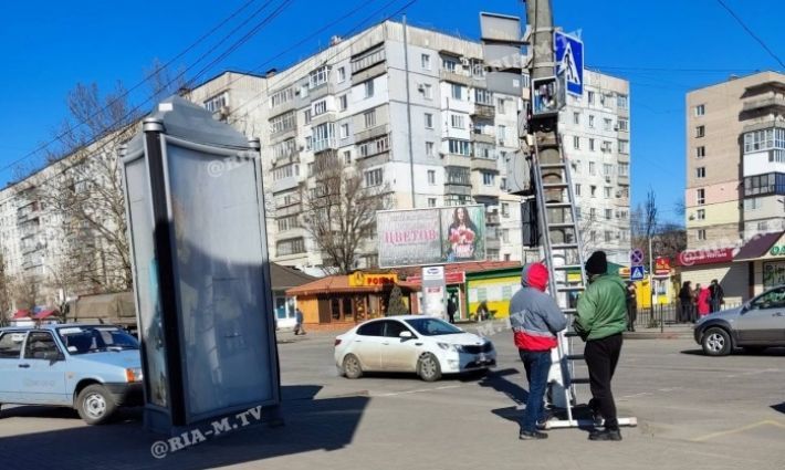 Оккупанты показали разрешение камер, которые ФСБ-шники развесили в оккупированном Мелитополе (видео)