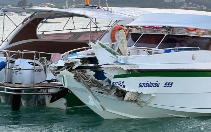 У Таїланді катер врізався у сигнальну вежу: постраждали понад 20 росіян (фото)