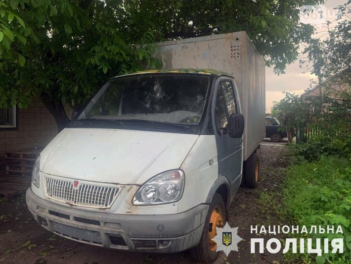 На Гуляйпольщине нашли служебный автомобиль полиции, который угнали на оккупированных территориях