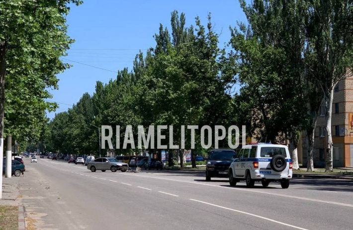 В Мелитополе орки устроили очередное ДТП на центральном проспекте (фото)