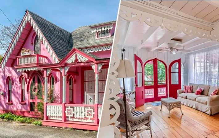 Розовый рай. В США продают настоящий кукольный дом для людей (фото)