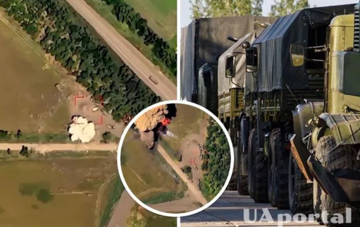 Колонна из семи российских грузовиков ликвидирована на Запорожском направлении