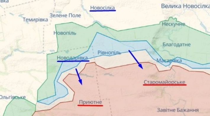 ВСУ продвинулись вперед на двух направлениях на Запорожском фронте